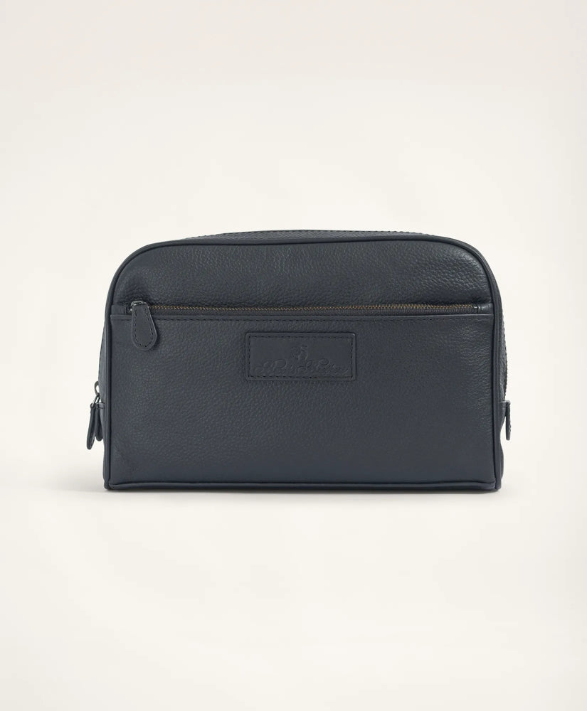 Large Pebbled Leather Dopp Kit / Brooks Brothers Men