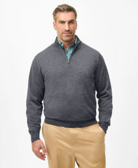 Big & Tall Ultimate Merino Wool Quarter-Zip Sweater / Brooks Brothers Men