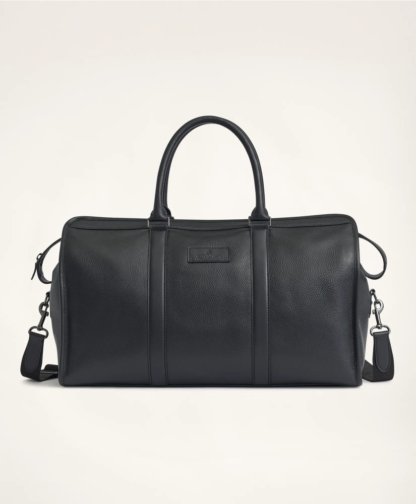 Pebbled Leather Duffel Bag / Brooks Brothers Men