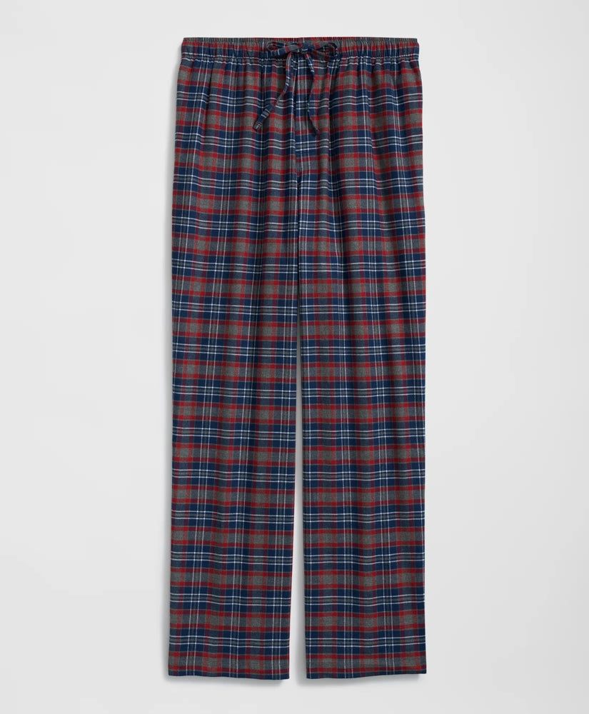 Cotton Flannel Plaid Lounge Pants / Brooks Brothers Sale