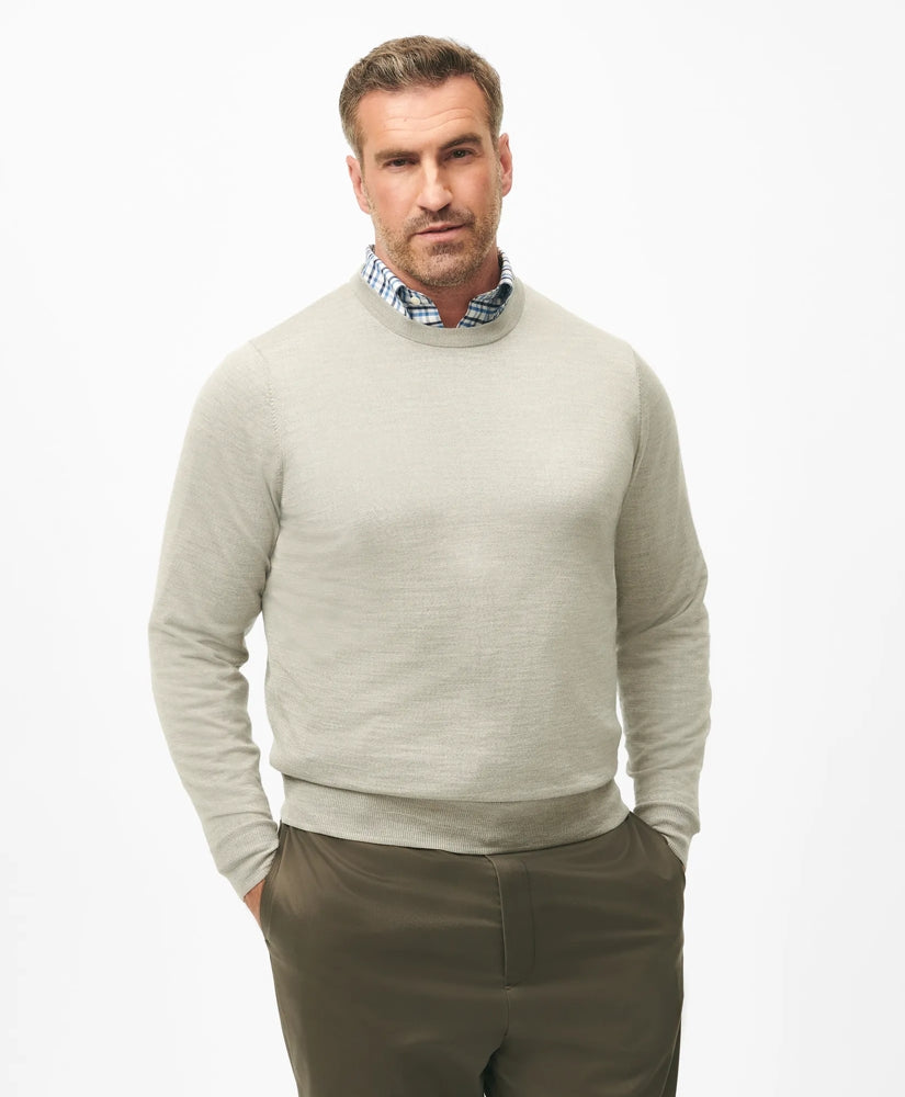 Big & Tall Ultimate Merino Wool Crewneck Sweater / Brooks Brothers Men