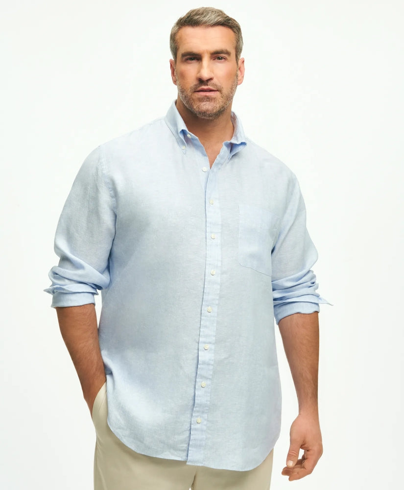 Big & Tall Sport Shirt, Irish Linen / Brooks Brothers Shirts
