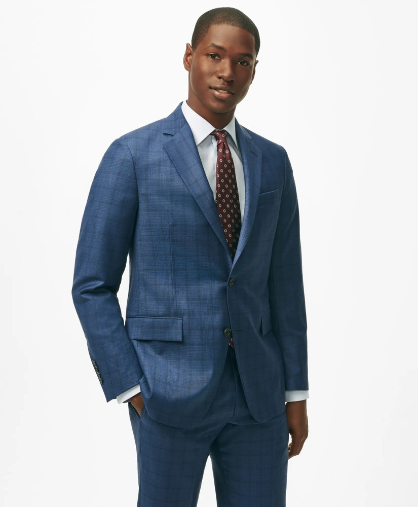 American-Made Classic Fit Multi-Checked 1818 Suit / Brooks Brothers Men