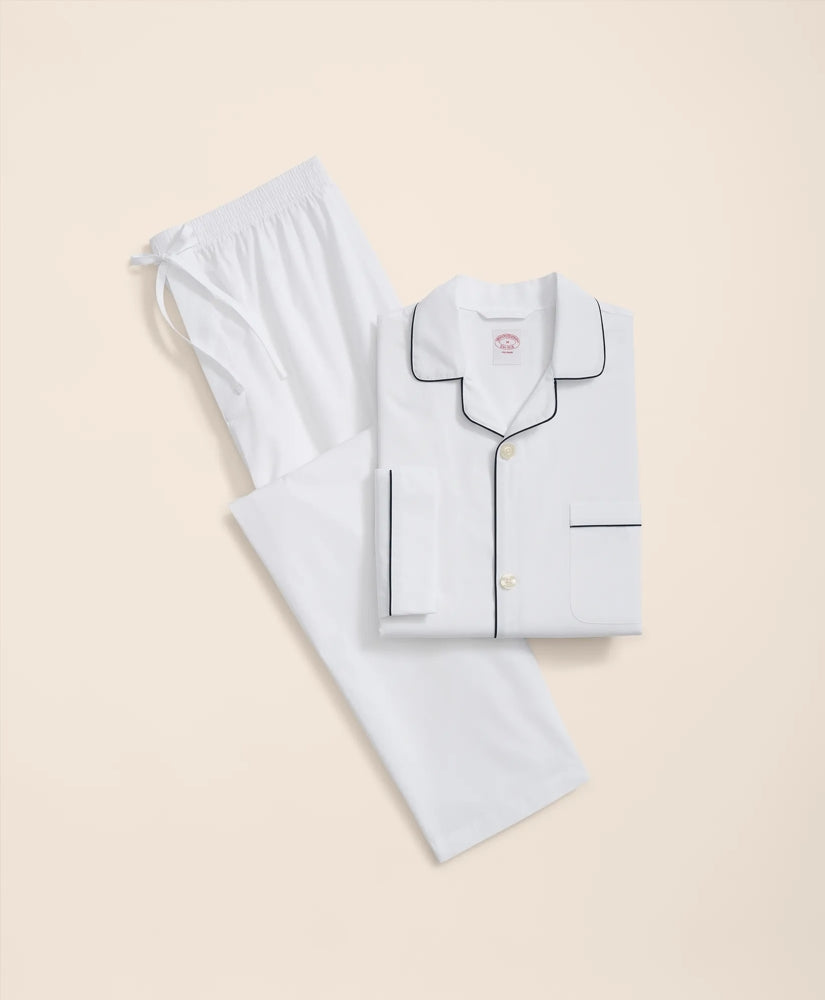 Cotton Broadcloth Pajamas / Brooks Brothers Men