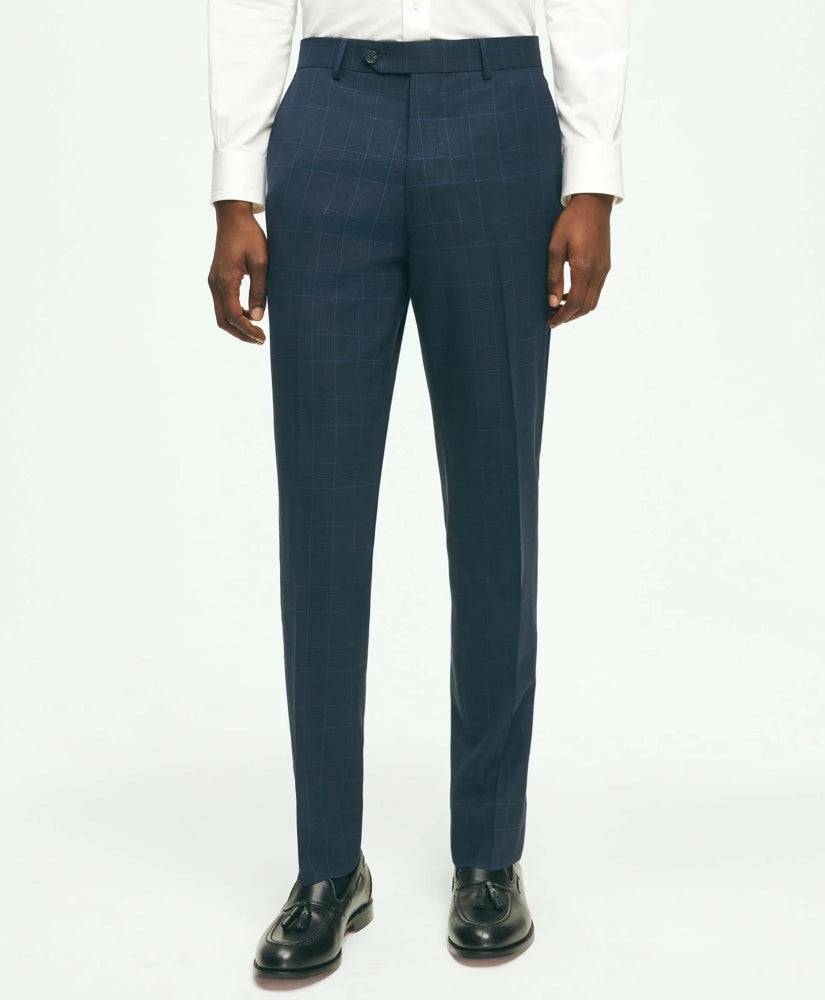 Brooks Brothers Explorer Collection Slim Fit Wool Checked Suit Pants / Brooks Brothers Sale