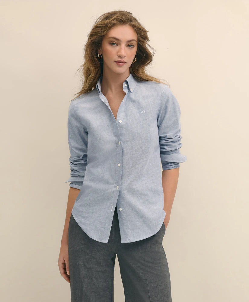 Classic-Fit Cotton Oxford Shirt / Brooks Brothers Women